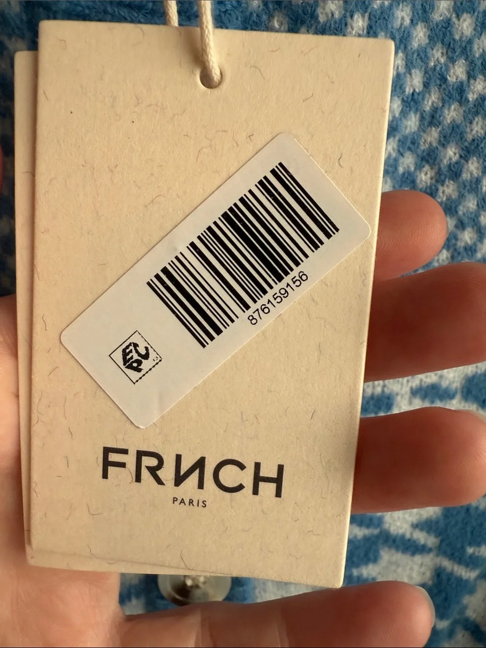 FRNCH Paris Elyanne Cardigan in Blue Azur - Picture 4 of 8